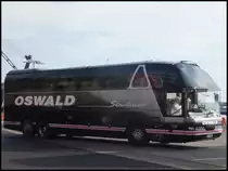 Neoplan Starliner von Oswald aus Deutschland im Stadthafen Sassnitz am 27.10.2013