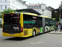 Stadtbus Mercedes Benz Citaro C2 G am 04.08.15 in Kempten ZUM
