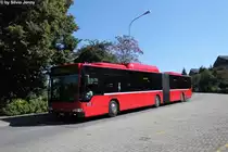 Bernmobil Nr. 852 (Mercedes CitaroII O530G CNG) am 3.8.2015 in Köniz, Blinzern