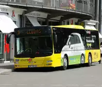 Stadtbus MAN Lions City am 04.08.15 in Kempten ZUM