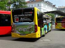 Stadtbus Mercedes Benz Citaro C2 von hinten am 04.08.15 in Kempten ZUM
