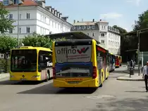 Stadtbus Mercedes Benz Citaro 4er Kette am 04.08.15 in Kempten ZUM