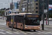 . EW 4405, MAN Lion's City des Busunternehmens Pletschette macht am Busbahnhof in Luxemburg eine kurze Pause.  15.08.2015 
