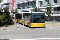 Postauto/Regie Bern Nr.666 (MAN A23 Lion's City GL) am 3.8.2015 beim Bhf. Zollikofen