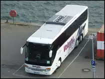 Setra 416 GT-HD von Vokuhl Reisen aus Deutschland im Stadthafen Sassnitz am 27.10.2013