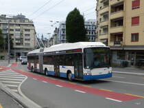 VBL - Trolleybus  Nr.209 unterwegs auf der Linie 7 in der Stadt Luzern am 01.08.2015
