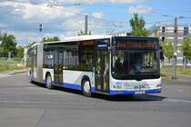 P-AV 362 fährt am 25.07.2015 für die VIP Schienenersatzverkehr. Aufgenommen wurde ein MAN Lion's City G / BVSG Betriebshof Werder (Havel) / Potsdam Campus Fachhochschule.
