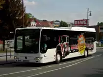 Mercedes-Benz O 530 LE Ü (Citaro) auf der Linie 151 an der Haltestelle Mühlhausen ZOB.(19.08.2015)
