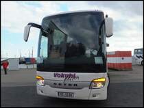 Setra 416 GT-HD von Vokuhl Reisen aus Deutschland im Stadthafen Sassnitz am 27.10.2013
