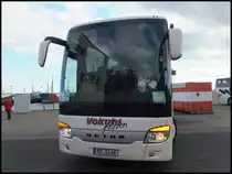 Setra 416 GT-HD von Vokuhl Reisen aus Deutschland im Stadthafen Sassnitz am 27.10.2013