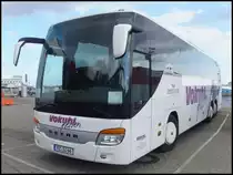 Setra 416 GT-HD von Vokuhl Reisen aus Deutschland im Stadthafen Sassnitz am 27.10.2013