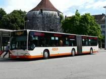 BSU - Mercedes Citaro Gelenkbus Nr.32 SO 143432 eingeteilt auf der Linie 1 in Solothurn am 05.07.2008