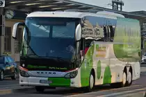 . Setra S 517 HD von flibco.com Shuttleservice aufgenommen am Bahnhof in Luxemburg am 30.08.2015