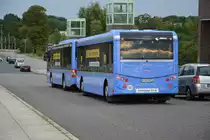 M-VG 4916 /5916 ist am 03.09.2015 zum Test auf der BVG Linie 236. Aufgenommen wurde ein MAN Lion's City mit Göppel Anhänger / Berlin Spandauer-See-Brücke.
