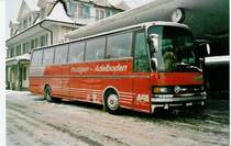 Aus dem Archiv: AFA Adelboden 23/BE 26'773 Setra Jahrgang 1985 (ex ?) am 28. Dezember 1999 Frutigen, Bahnhof (Aufnahme aus dem Lawinenwinter 1999/2000)