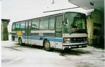 Aus dem Archiv: AFA Adelboden (BLS) 5/BE 26'705 Setra Jahrgang 1987 (ex Nr. 25) am 28. Dezember 1999 Frutigen, Bahnhof (Aufnahme aus dem Lawinenwinter 1999/2000)