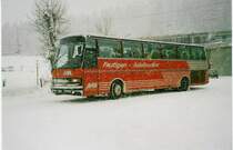 Aus dem Archiv: AFA Adelboden 23/BE 26'773 Setra Jahrgang 1985 (ex ?) am 28. Dezember 1999 Kandersteg, Bahnhof (Aufnahme aus dem Lawinenwinter 1999/2000)