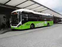 Jasper Wg. 8195 Volvo 7900 Hybrid auf M23, U/S Barmbek am 13.07.15