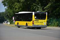 B-RG 8621 fährt am 03.08.2014 für die S-Bahn Berlin Schienenersatzverkehr zwischen S-Bahnhof Olympiastadion und Rathaus Spandau. Aufgenommen wurde ein Mercedes Benz Citaro Facelift / Glockenturmstraße Berlin.
