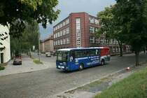 MAN SPN N959 mit LandRover Werbung am 18.07.2008 in Guben