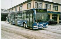 Aus dem Archiv: AFA Adelboden (BLS) 1/BE 19'692 Mercedes Citaro Jahrgang 1999 am 28. Dezember 1999 Frutigen, Bahnhof (Aufnahme aus dem Lawinenwinter 1999/2000)