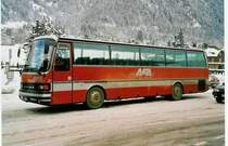 Aus dem Archiv: AFA Adelboden 21/BE 21'181 Setra Jahrgang 1980 (ex ?) am 31. Dezember 1999 Frutigen, Bahnhof (Aufnahme aus dem Lawinenwinter 1999/2000)