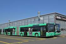 MAN Bus 767 steht auf dem Hof der Garage Rankstrasse. Die Aufnahme stamm vom 08.09.2015.