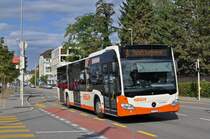 Mercedes Citaro 94 von BSU auf der Linie 4 verlässt die Haltestelle Bahnhof Solothurn. Die Aufnahme stammt vom 05.09.2015.