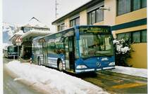 Aus dem Archiv: AFA Adelboden 1/BE 19'692 Mercedes Citaro Jahrgang 1999 am 31. Dezember 1999 Frutigen, Bahnhof (Aufnahme aus dem Lawinenwinter 1999/2000)