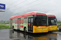 Regie Bellinzona/ATT, Cadenazzo. Volvo 7900 Hybrid (TI 264'796) in Cadenazzo, Garage ATT. (13.9.2015)