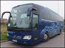 Mercedes Travego von GFB-Reisen aus Deutschland in Bergen am 19.11.2013