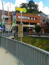 Bushaltestelle Dienten am Hochkönig Skizentrum am 10.9.2015
