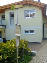 Bushaltestelle Dienten am Hochkönig Hotel Hochkönig am 10.9.2015
