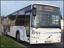 Volvo 8700 der RPNV in Sassnitz am 23.11.2013