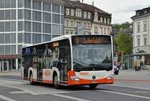 Mercedes Citaro 97 auf der Linie 9 fährt zur Haltestelle beim Bahnhof Solothurn. Die Aufnahme stammt vom 05.09.2015.