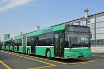 Ausgemusterter MAN Bus (ex.753) wartet auf dem Hof der Garage Rankstrasse auf den Abtransport in eine unsichere Zukunft. Die Aufnahme stammt vom 11.09.2015.