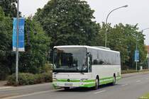 Ein Mercedes-Benz Intouro der VGBelzig (Wagen 246) in Brandenburg auf dem Wohngebiet Quenz. Der Wagen ist auf BT Ziesar stationiert. 15.08.2015