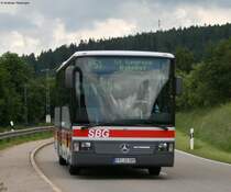 SBG 589 (Mercedes Intergo als Stadlinie 51 nach brigach Feuerwehrhasu am Ortsausgang St.georgen 28.6.08