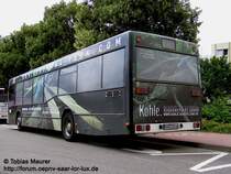 13.07.08: Der WND-SD 54 mit deiner Ganzfl�chenreklame f�r die Kohle Ausstellung, bzw den neu entstehenden Gondwana-Park in Landsweiler-Reden. Dieser O 405 N� lief vor seinem Einsatz bei Dieter Schmidt bei den TWK Kaiserslautern unterwegs.