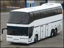 Neoplan Spaceliner ohne Kennzeichen in Mukran am 29.11.2013