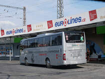 Mercedes-Benz Tourismo der RVE #11-8021 auf der Sonderlinie aus Chemnitz nach Prag. (15.8.2015)