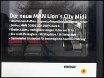 MAN Lion's City/Caetano Vorf�hrwagen in Bergen am 09.12.2013