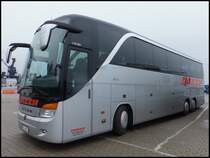 Setra 416 HDH von Imken aus Deutschland im Stadthafen Sassnitz am 26.12.2013