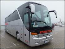 Setra 416 HDH von Imken aus Deutschland im Stadthafen Sassnitz am 26.12.2013