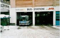 Aus dem Archiv: AFA Adelboden 14/BE 43'089 Setra Jahrgang 1985 (ex AAGI Interlaken Nr. 33) am 31. Dezember 1999 Adelboden, Autobahnhof