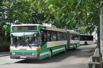 Linie 97 vom Berufschulzentrum Öde Ankunft am ZOB GP-CW-154 O405G der OVG Göppingen
Aufnahme Juli 2015