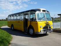 Postauto - Oldtimer FBW BE 95952 einer Extrafahrt bei Elisried am 12.09.2015