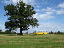 Postauto - Oldtimer FBW BE 95952 unterwegs auf einer Extrafahrt bei Elisried am 12.09.2015