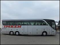 Setra 416 HDH von Imken aus Deutschland im Stadthafen Sassnitz am 31.12.2013