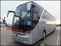 Setra 416 HDH von Imken aus Deutschland im Stadthafen Sassnitz am 31.12.2013